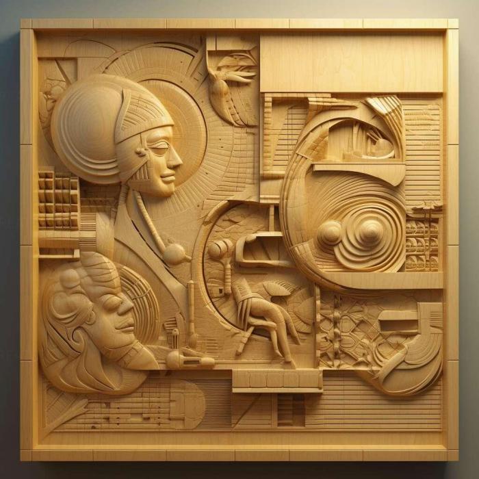 نموذج ثلاثي الأبعاد لآلة CNC 3D Art 